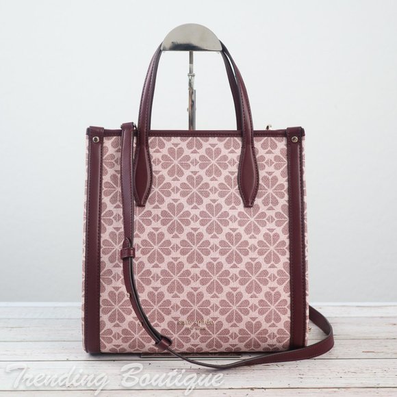 NWT Kate Spade Spade Flower Coated Canvas Infinite Medium North South Tote